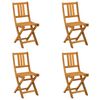 vidaXL Udend&oslash;rs Bistro Stole 4 pcs Naturfarvet 40 x 42 x 85 cm