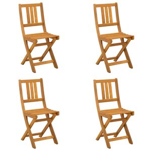 vidaXL Udend&oslash;rs Bistro Stole 4 pcs Naturfarvet 40 x 42 x 85 cm
