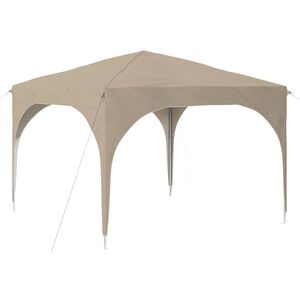 vidaXL Pop-up Festtelt 290 x 290 x 245 cm Cremefarvet