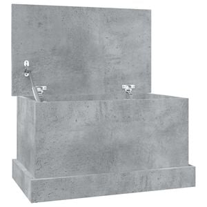 vidaXL opbevaringskasse 50x30x28 cm konstrueret tr&aelig; betongr&aring;