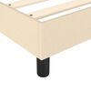 vidaXL Boxspring sengeramme 90x200 cm stof cremefarvet