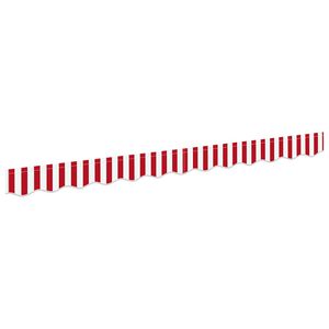 vidaXL Markise kappa erstatning R&oslash;d og Hvid 230 x 20 cm Polyester