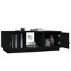 vidaXL sofabord 100x50x35 cm massivt fyrretræ sort