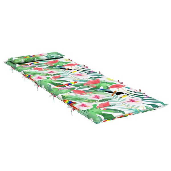 vidaXL hynde til liggestol 180x60x4 cm oxfordstof flerfarvet