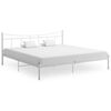vidaXL sengestel 200x200 cm metal hvid