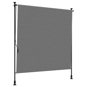 vidaXL Udend&oslash;rs Rullegardin Lysegr&aring; 100 x 270 cm