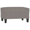 vidaXL fodskammel 70x55x41 cm stof gr&aring;brun