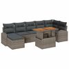 vidaXL Havesofa S&aelig;t 8 stk. Gr&aring; Poly rattan