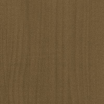 vidaXL bogreol med 2 hylder 60x30x70 cm massivt fyrretræ gyldenbrun