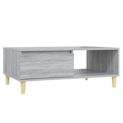 vidaXL sofabord 90x60x35 cm konstrueret træ grå sonoma-eg