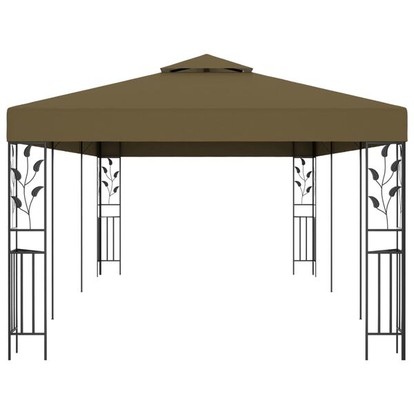 vidaXL pavillon 6x3 m 180 g/m² gråbrun