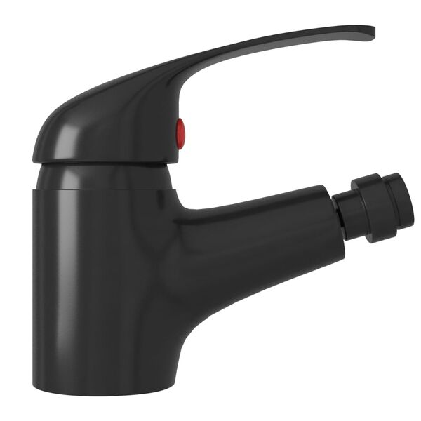 vidaXL blandingsbatteri til bidet 13x12 cm sort