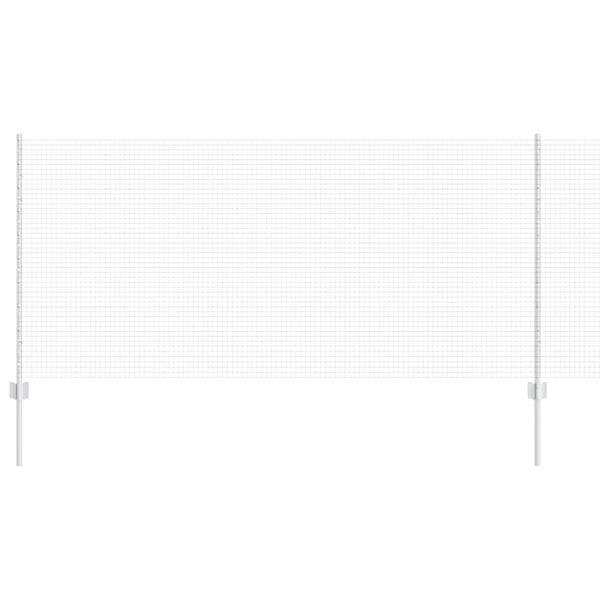 vidaXL Hegn med post S&oslash;lv 1 x 100 m St&aring;l