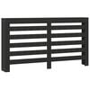 vidaXL Radiatorcover Sort 175 x 20 x 82 cm Konstrueret tr&aelig;