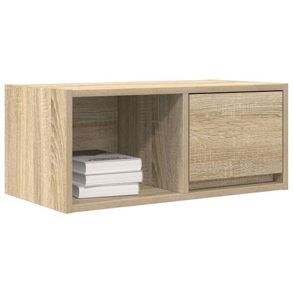 vidaXL tv-borde 2 stk. 60x31x25,5 cm konstrueret træ sonoma-eg