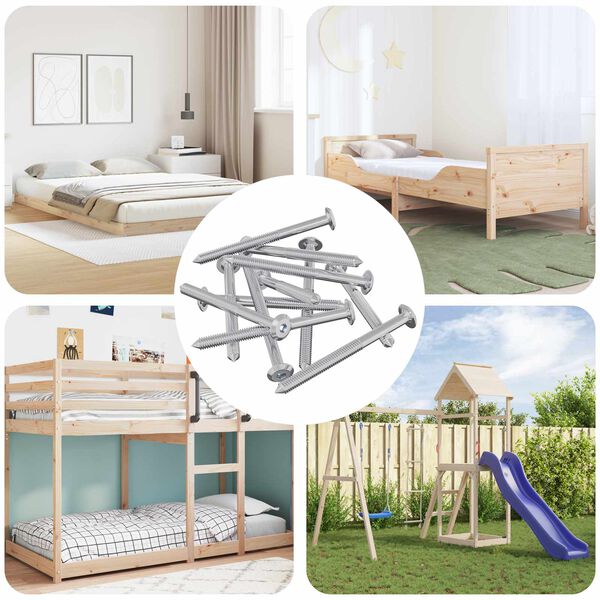 vidaXL M&oslash;belskruer 1400 pcs S&oslash;lv St&aring;l