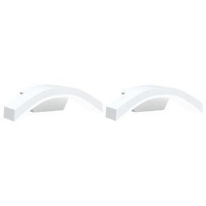 vidaXL udend&oslash;rs LED-v&aelig;glamper 2 stk. trykst&oslash;bt aluminium hvid