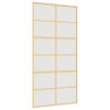 vidaXL skyded&oslash;r 102,5x205 cm matteret sikkerhedsglas aluminium gylden