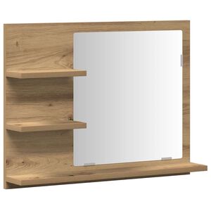 vidaXL badev&aelig;relsesskab med spejl 60x10,5x45 cm kunsteg