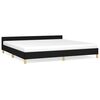 vidaXL sengeramme uden madras 200x200 cm stof sort
