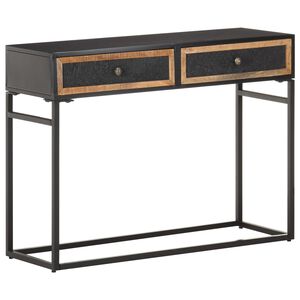 vidaXL konsolbord 100x35x75 cm massivt mangotr&aelig;