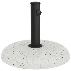 vidaXL Parasolfod Hvid og sort 45 x 45 x 40 cm Beton og metal