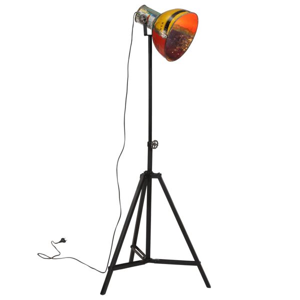 vidaXL gulvlampe 61x61x90/150 cm 25 W E27 flerfarvet