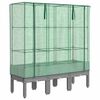 vidaXL h&oslash;jbed med drivhusovertr&aelig;k 120x40x140 cm rattan-look