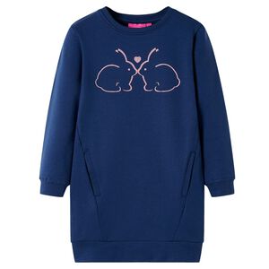 Sweatshirt til b&oslash;rn str. 116 marinebl&aring;