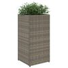 vidaXL plantekasse 30x30x60 cm polyrattan gr&aring;
