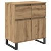 vidaXL Sideboard Artisan Egetr&aelig; 60 x 35 x 70 cm Ingeni&oslash;rt tr&aelig; og jern