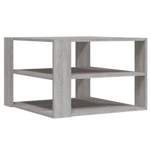 vidaXL sofabord 58x58x40 cm konstrueret tr&aelig; gr&aring; sonoma-eg
