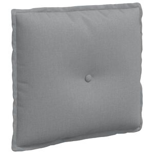 vidaXL Rygpude Lysegr&aring; 50 x 19 x 45 cm Stof
