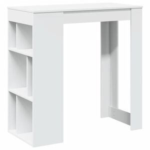 vidaXL barbord med stativer 102x50x103,5 cm konstrueret tr&aelig; hvid