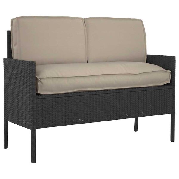 vidaXL Pudes&aelig;t 3 pcs Gr&aring;brun Oxford stof