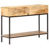 vidaXL konsolbord 100x35x76 cm massivt mangotr&aelig;