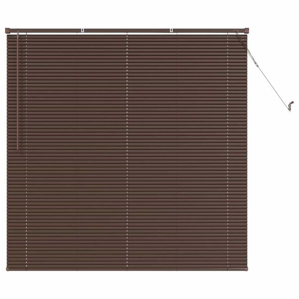 vidaXL Persienner M&oslash;rk Brun med M&oslash;nster 150 x 140 cm PVC