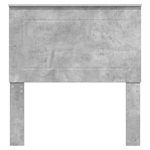 vidaXL Hovedgærde med hovedgærde Beton Grå 75 cm Konstrueret træ