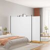vidaXL 4-panels rumdeler 698x180 cm stof hvid