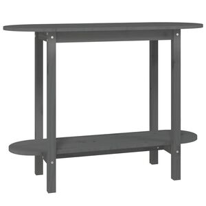 vidaXL konsolbord 110x40x80 cm massivt fyrretr&aelig; gr&aring;