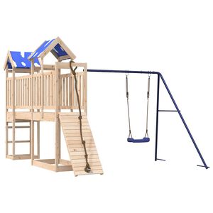 vidaXL udendørs legesæt massivt fyrretræ