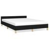 vidaXL sengeramme uden madras 140x200 cm stof sort