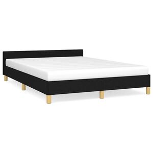 vidaXL sengeramme uden madras 140x200 cm stof sort