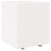vidaXL plantekasse 60x60x72,5 cm massivt fyrretr&aelig; hvid