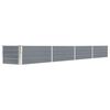 vidaXL forh&oslash;jet plantekasse 320x40x45 cm galvaniseret st&aring;l gr&aring;