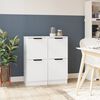 vidaXL sk&aelig;nke 2 stk. 30x30x70 cm konstrueret tr&aelig; hvid