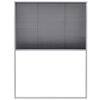 vidaXL plisseret insektnet til vinduer aluminium 60 x 80 cm
