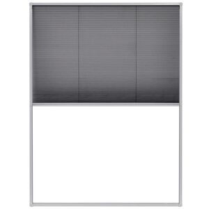 vidaXL plisseret insektnet til vinduer aluminium 60 x 80 cm