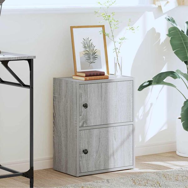 vidaXL bogreol 40x24x52 cm konstrueret træ grå sonoma-eg