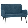 vidaXL b&aelig;nk 108x79x79 cm velour bl&aring;